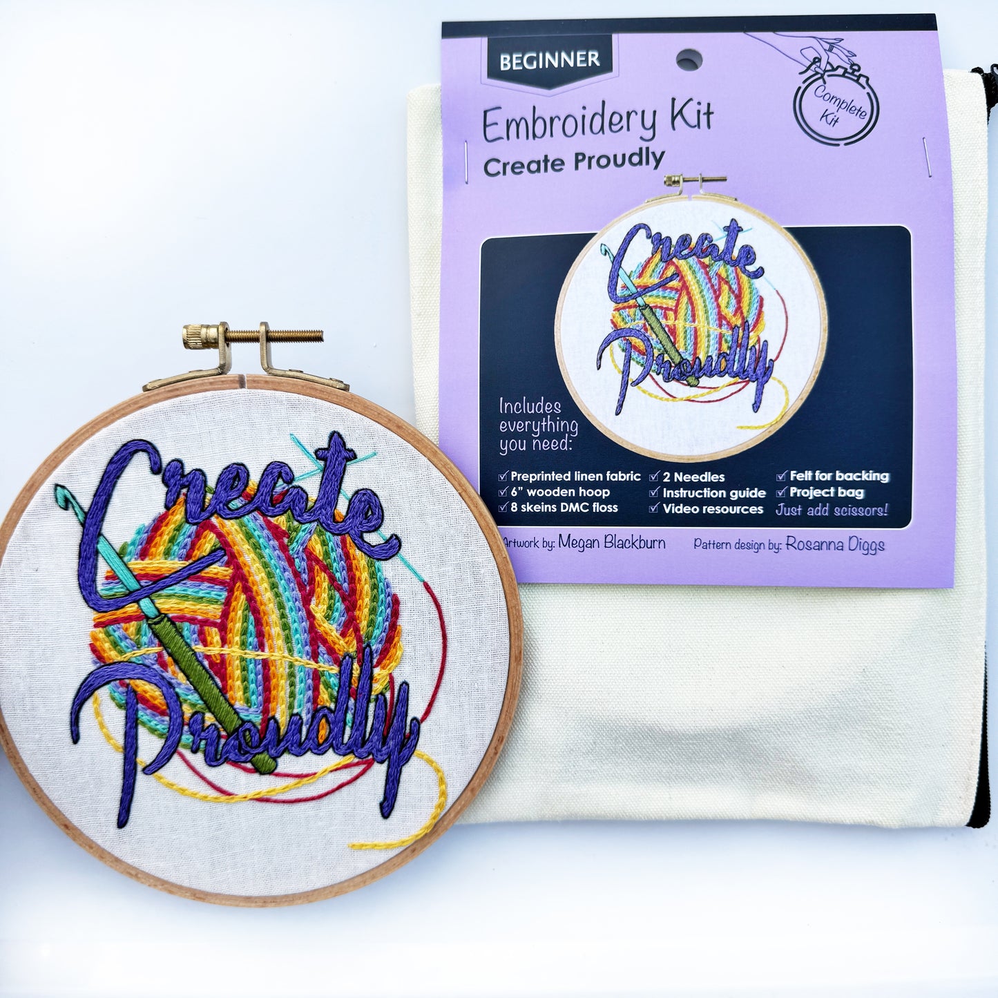 Create Proudly Beginner Embroidery Kit