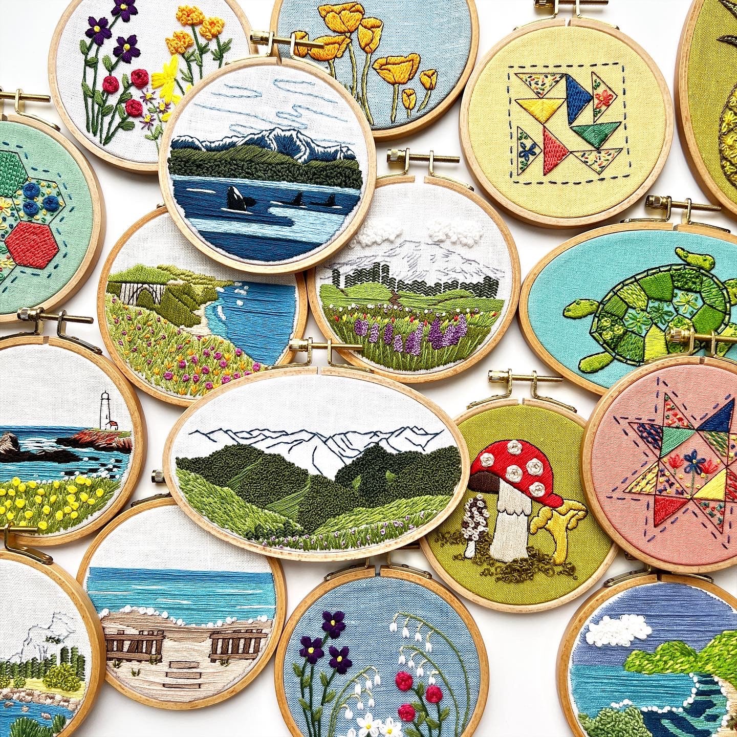 Rosanna Diggs Embroidery Designs. Complete kits and PDFs available.
