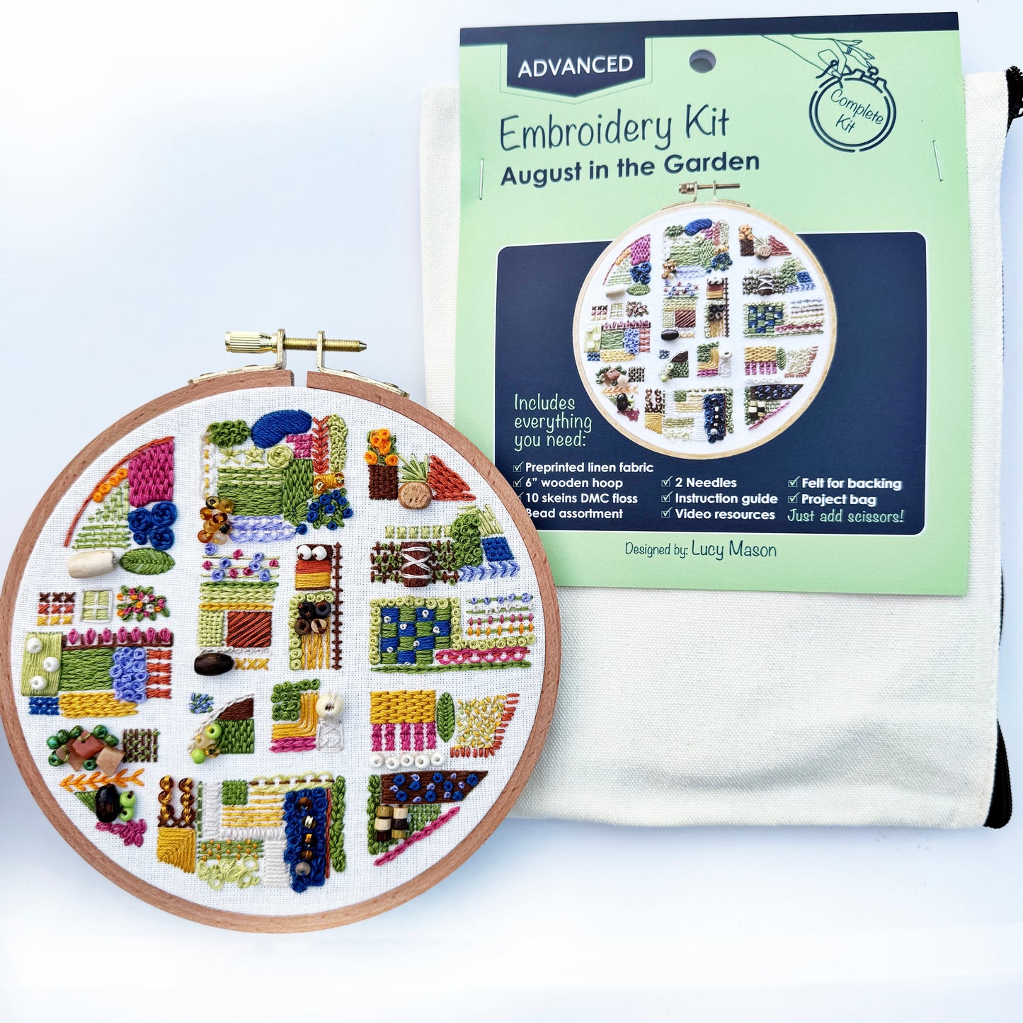 August in the Garden - Advanced Embroidery Kit