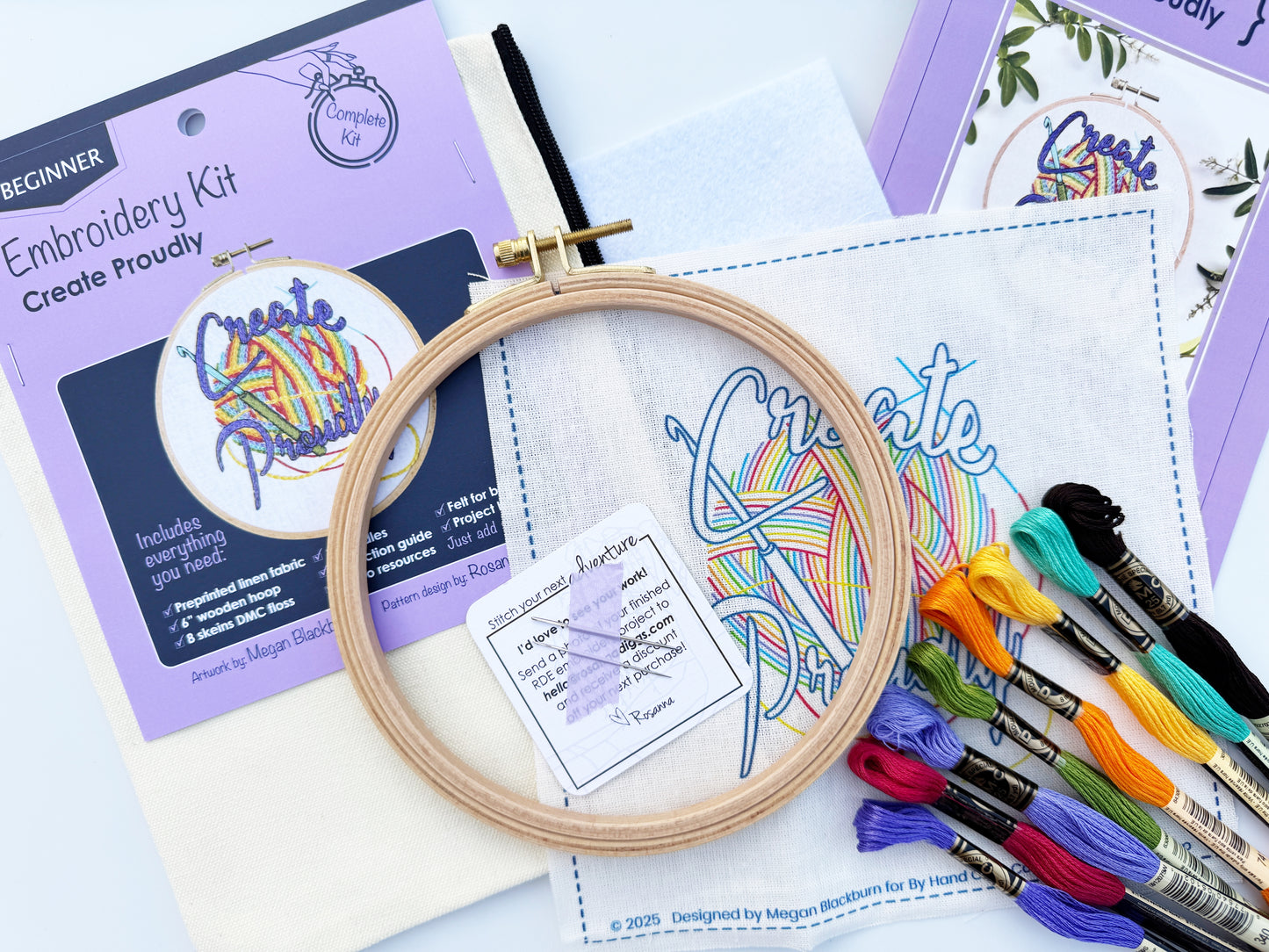 Create Proudly Beginner Embroidery Kit