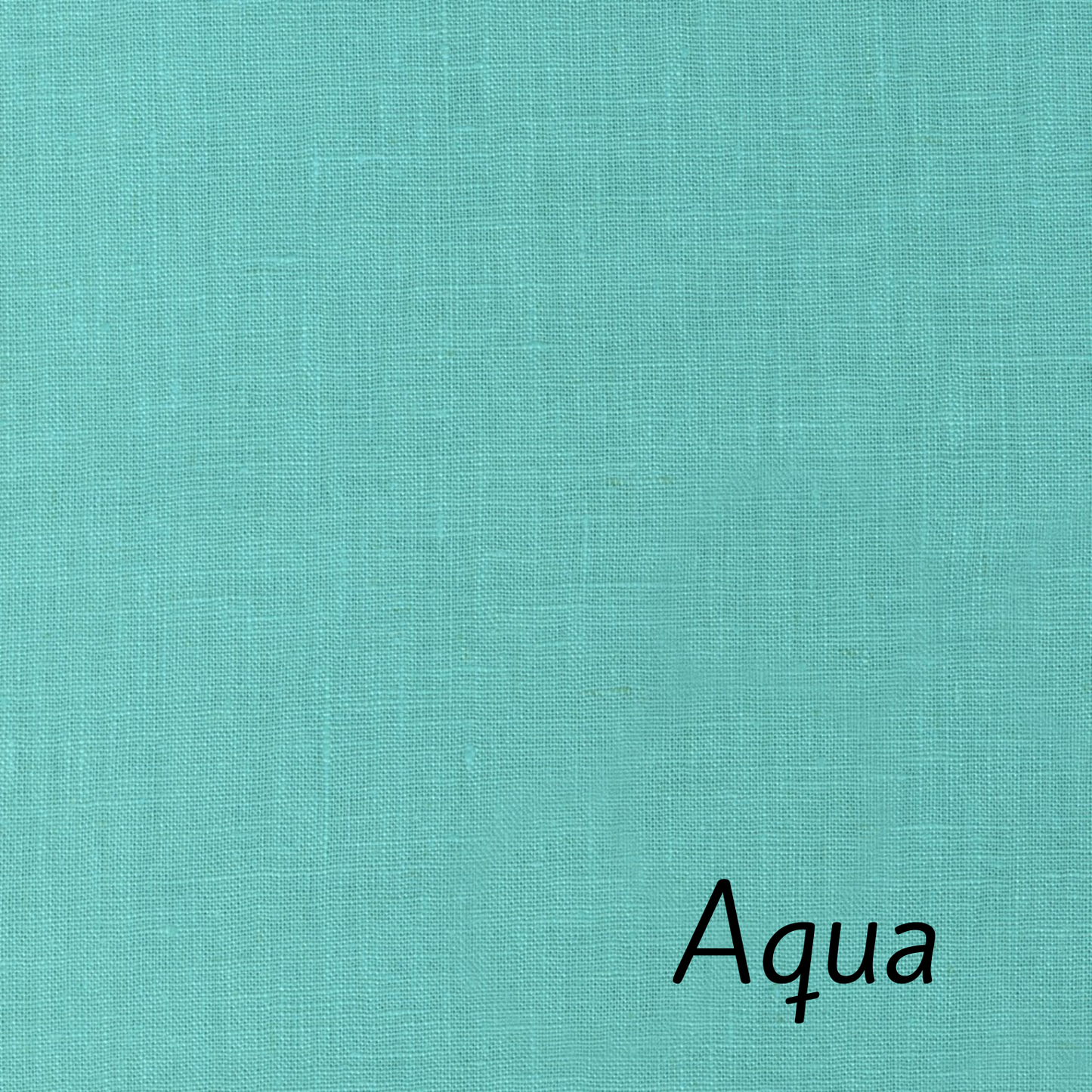 Robert Kaufman Essex Linen Blend Fabric. 55%Linen 45% Cotton. Color Medium Aqua is a solid vibrant aqua color. Available by the cut fat quarter to yard.