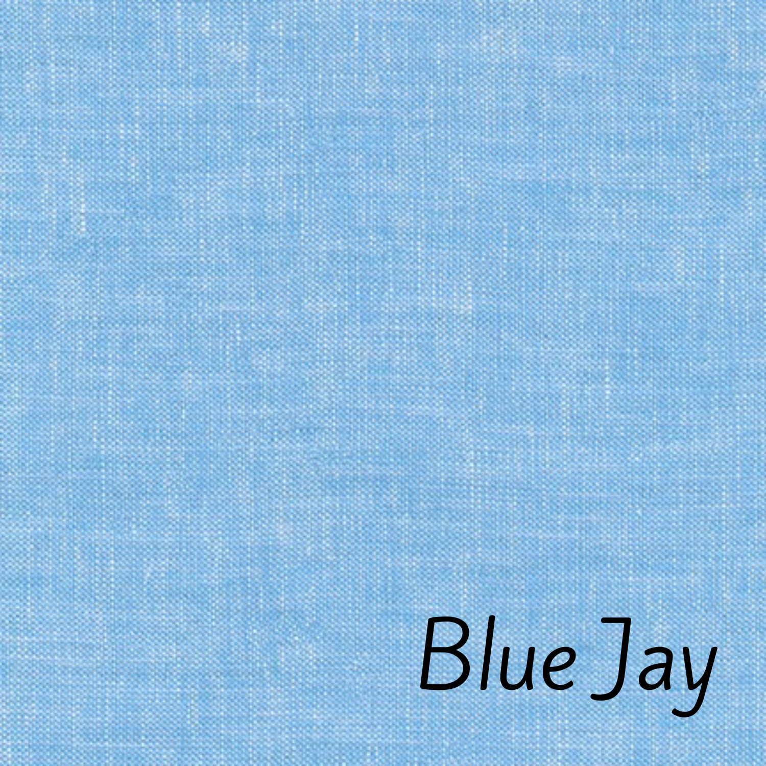 Brussels Washer Linen Blend Fabric.  55%Linen 45% Cotton.  Color Blue Jay is a saturated light blue with a whisp of white. Available by the cut fat quarter to yard.