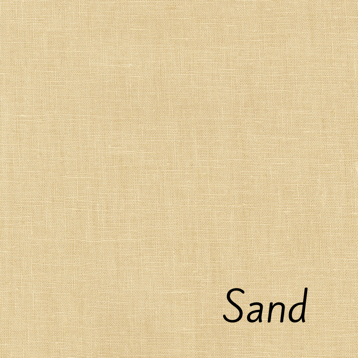 Robert Kaufman Essex Linen Blend Fabric Neutrals in Sand. Color is mid tan solid closer to yellow than brown. 55% Linen 45% Cotton. Available by cut fat quarter to yardage.