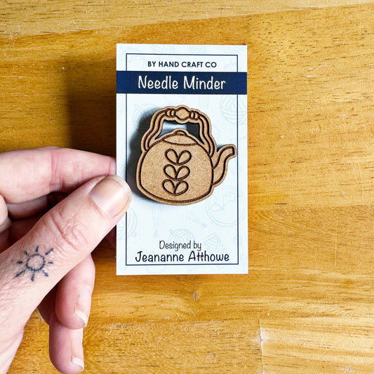 Teapot - Wooden Magnetic Needle Minder
