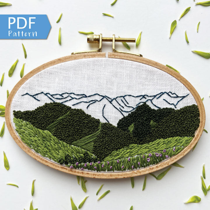 Choose your own adventure! Dual skill level design of Hurricane Ridge in Olympic National Park. This digital download gives you clear step by step instructions to complete your masterpiece.