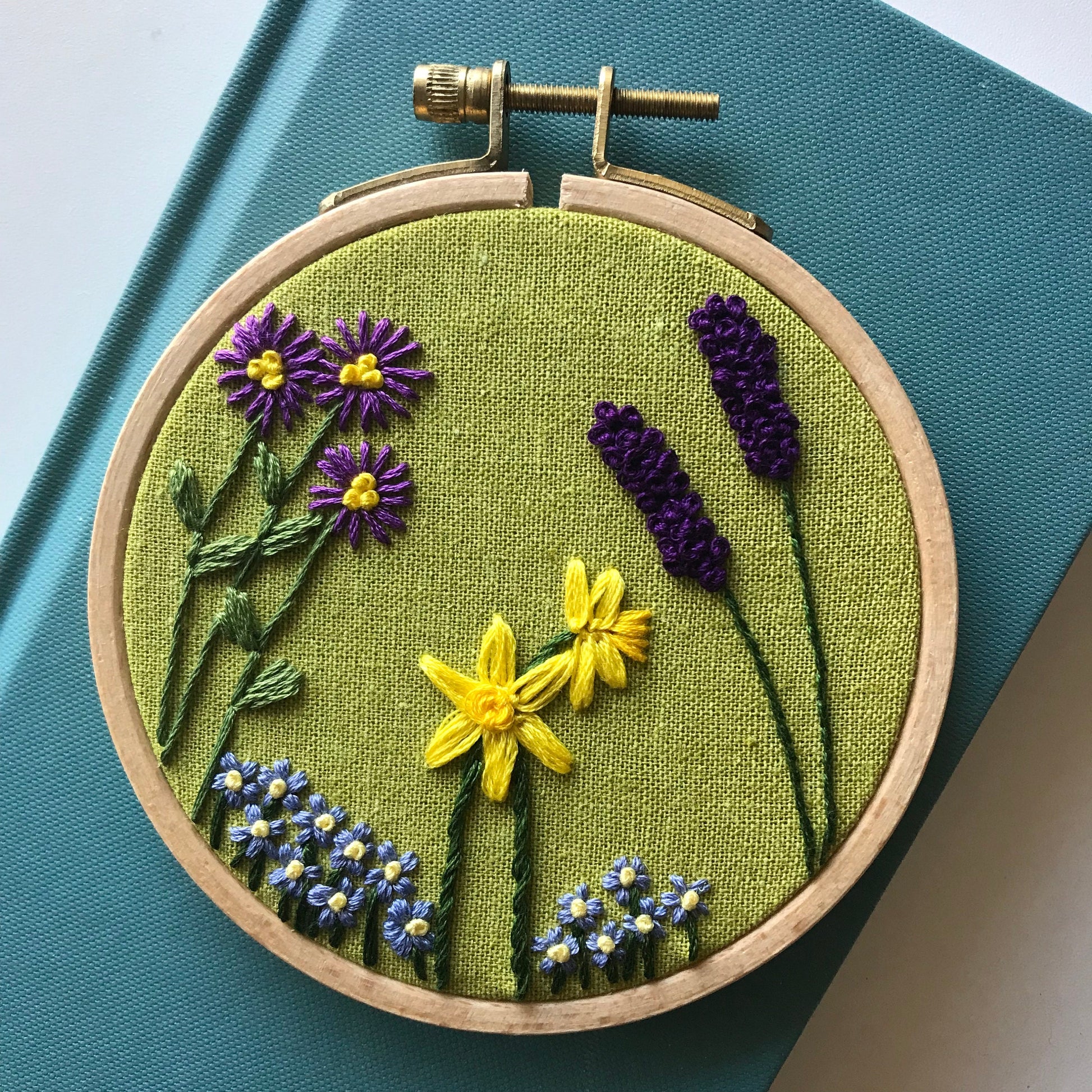 Family Flower Garden Hand Embroidery PDF. Each design is unique as you select your desired flowers. Each birth month flower comes in large and small sizes.  Design your hoop for a wedding, birthday or anniversary.