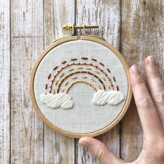 Earth Rainbow: Beginner PDF Embroidery Pattern