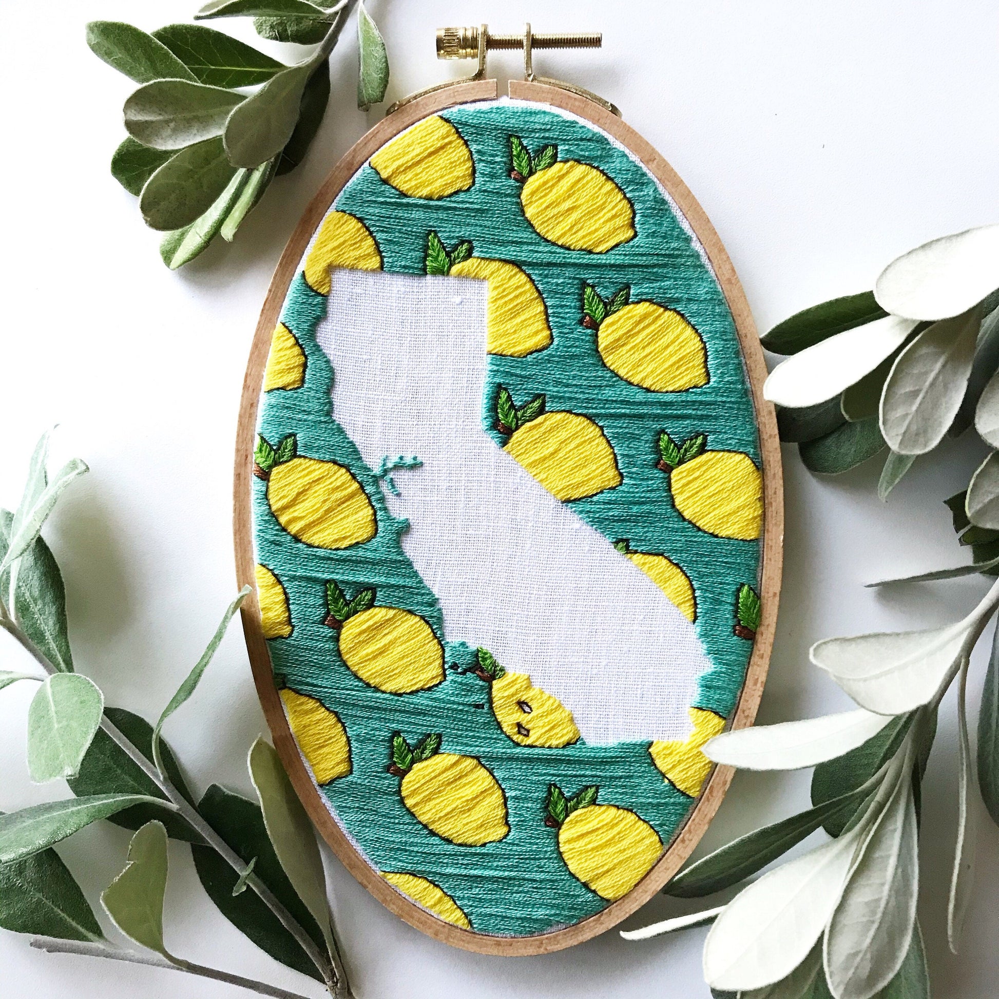 California Lemons PDF includes printable pattern for image transfer and 11 pages of easy to follow directions.