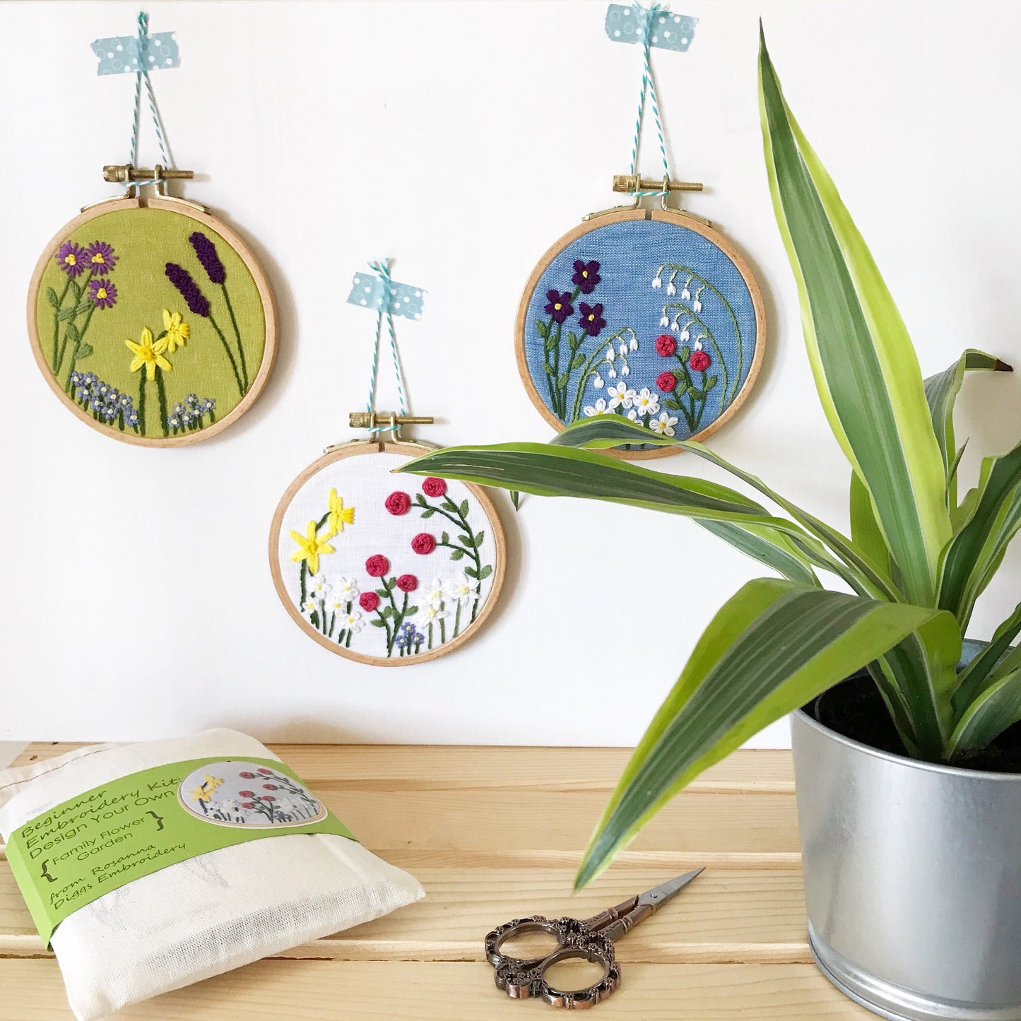 Family Flower Garden: Design Your Own Embroidery Kit