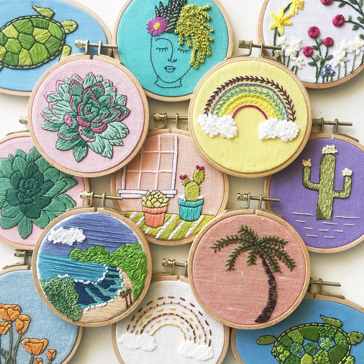 Family Flower Garden: Design Your Own Embroidery Kit