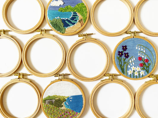 4" Round Beech Wood Embroidery Hoop