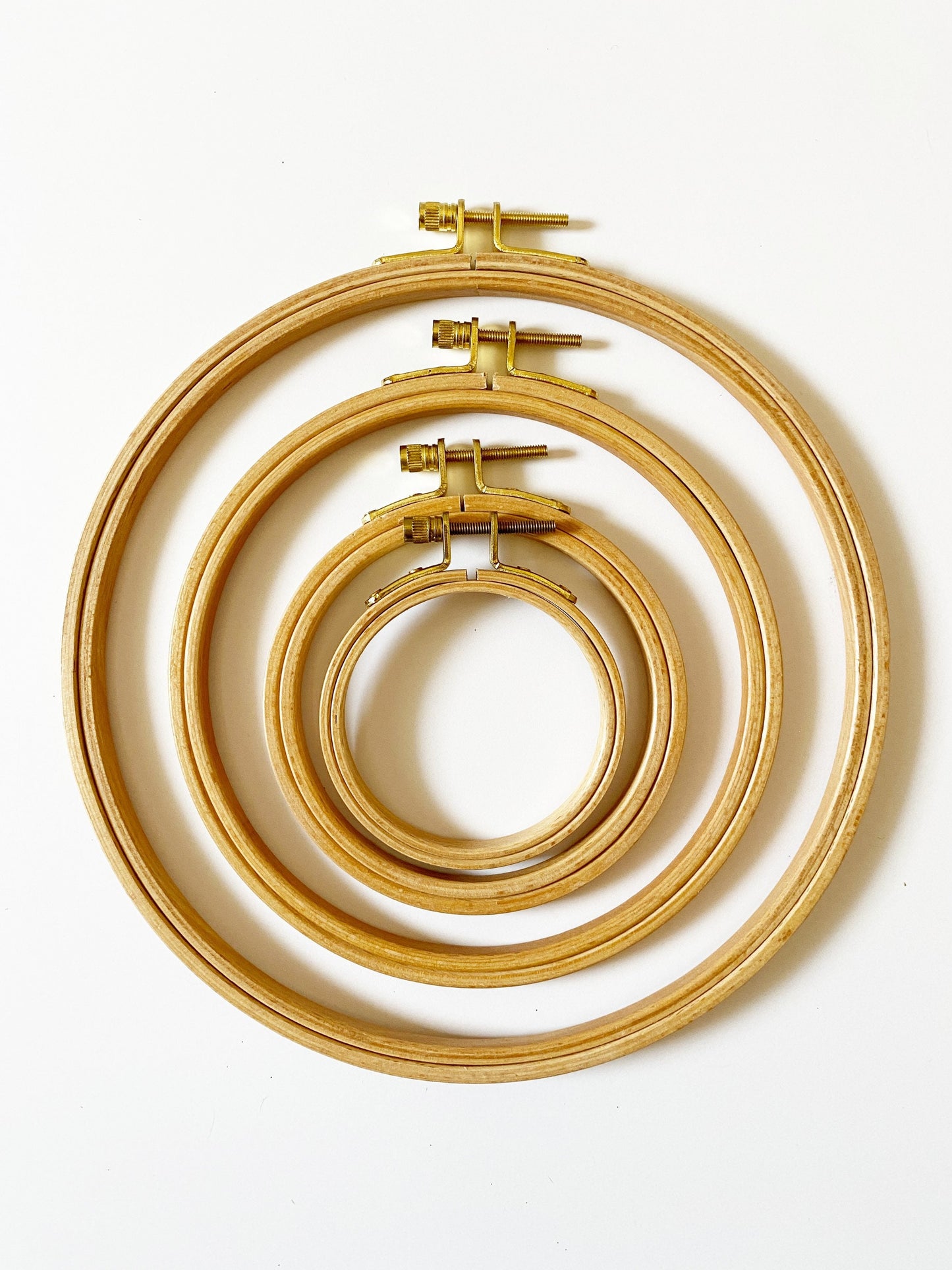 4" Round Beech Wood Embroidery Hoop