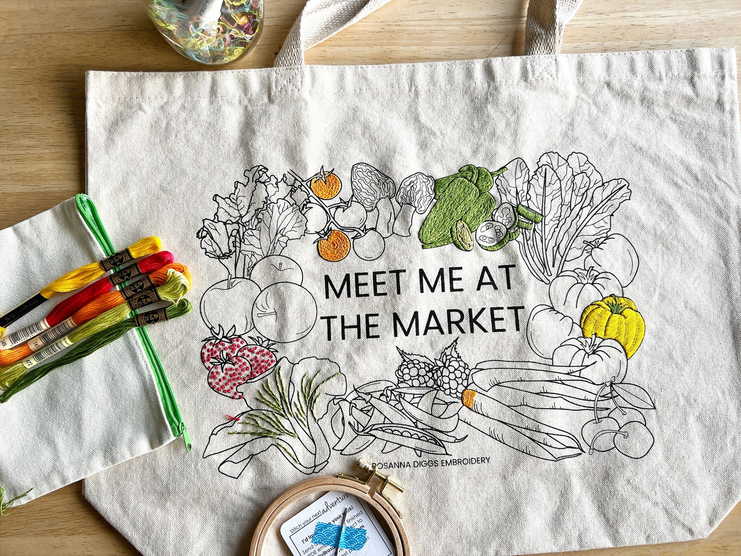 Tote Bag Embroidery Kits