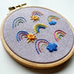 Sunshine and Rain complete embroidery kit by Rosanna Diggs Embroidery.