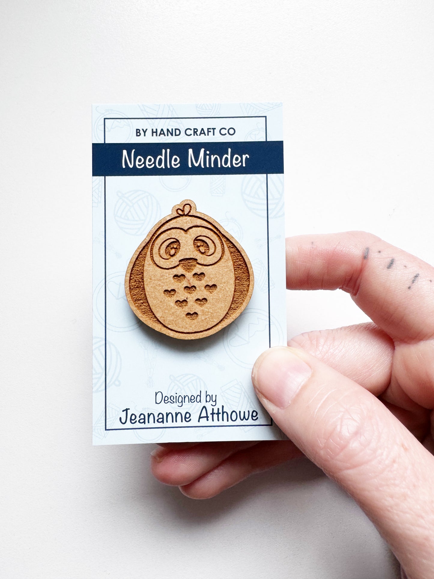 Owl - Wooden Magnetic Needle Minder