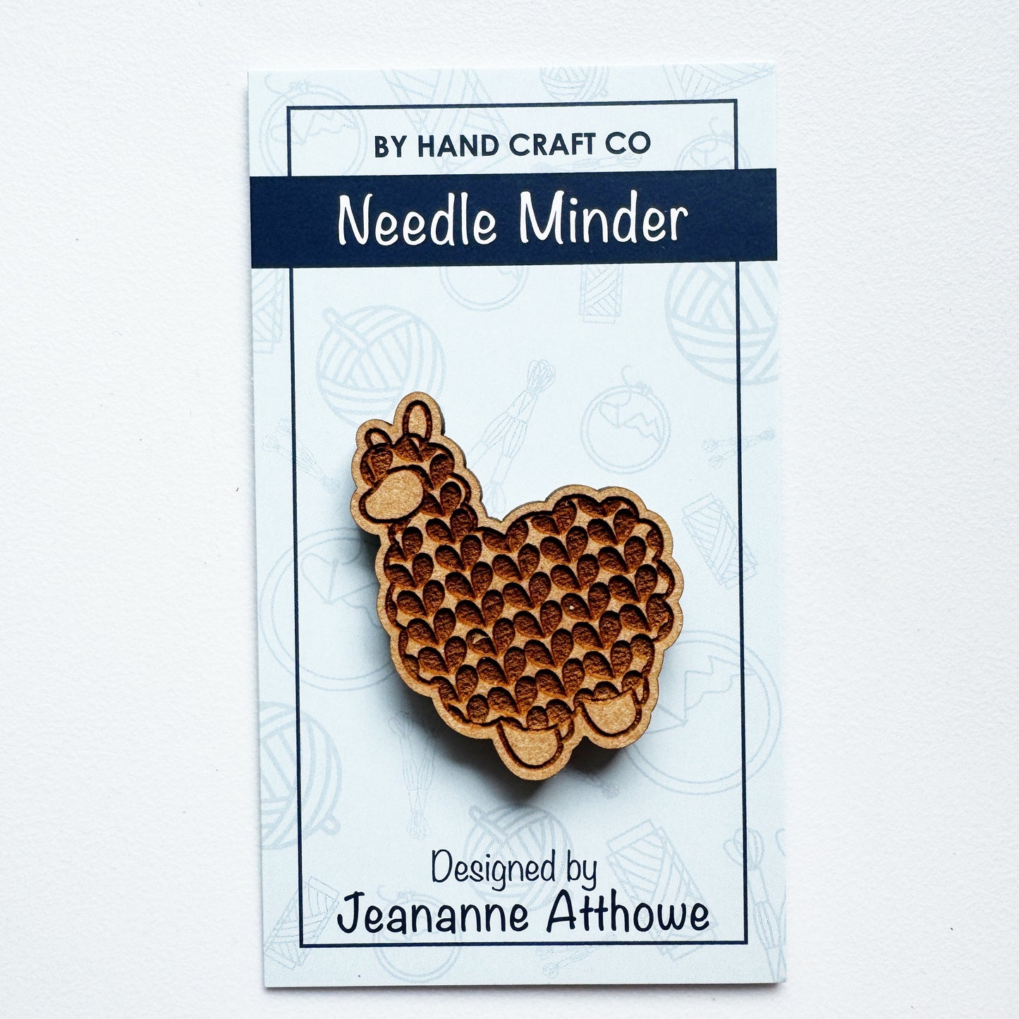 Alpaca - Wooden Magnetic Needle Minder