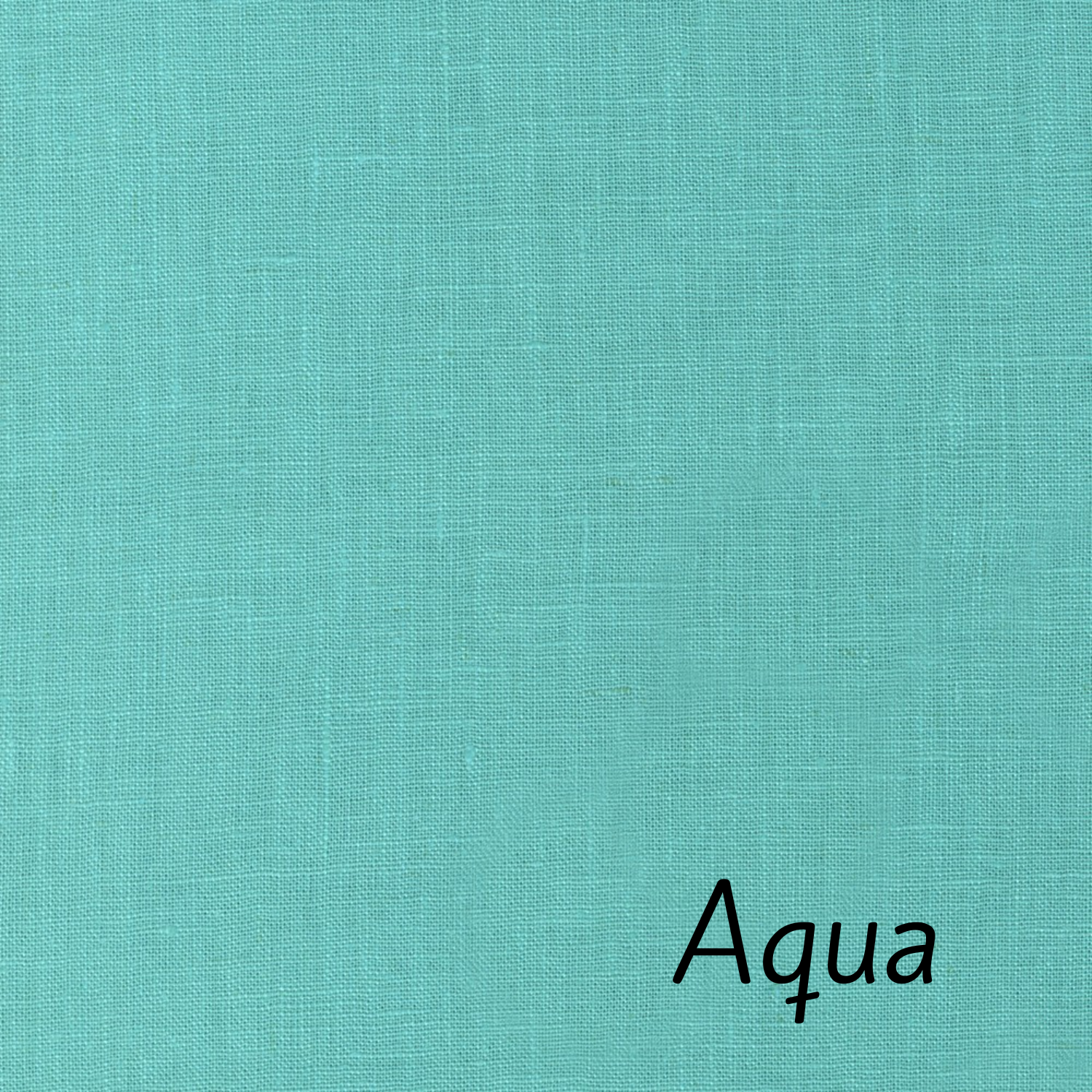 Robert Kaufman Essex Linen Blend Fabric.  55%Linen 45% Cotton.  Color Medium Aqua is a solid vibrant aqua color. Available by the cut fat quarter to yard.