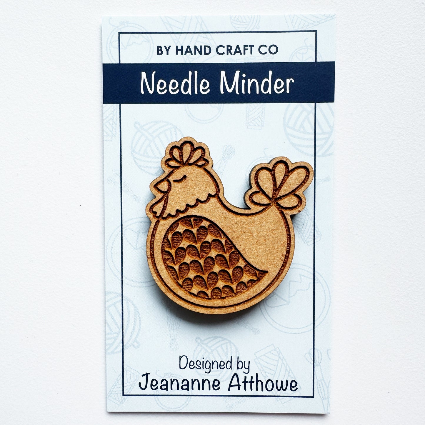 Chicken - Wooden Magnetic Needle Minder