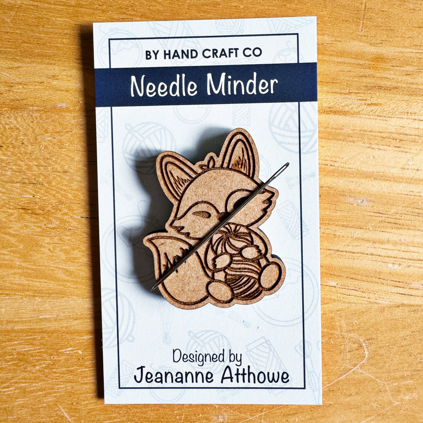 Fox - Wooden Magnetic Needle Minder