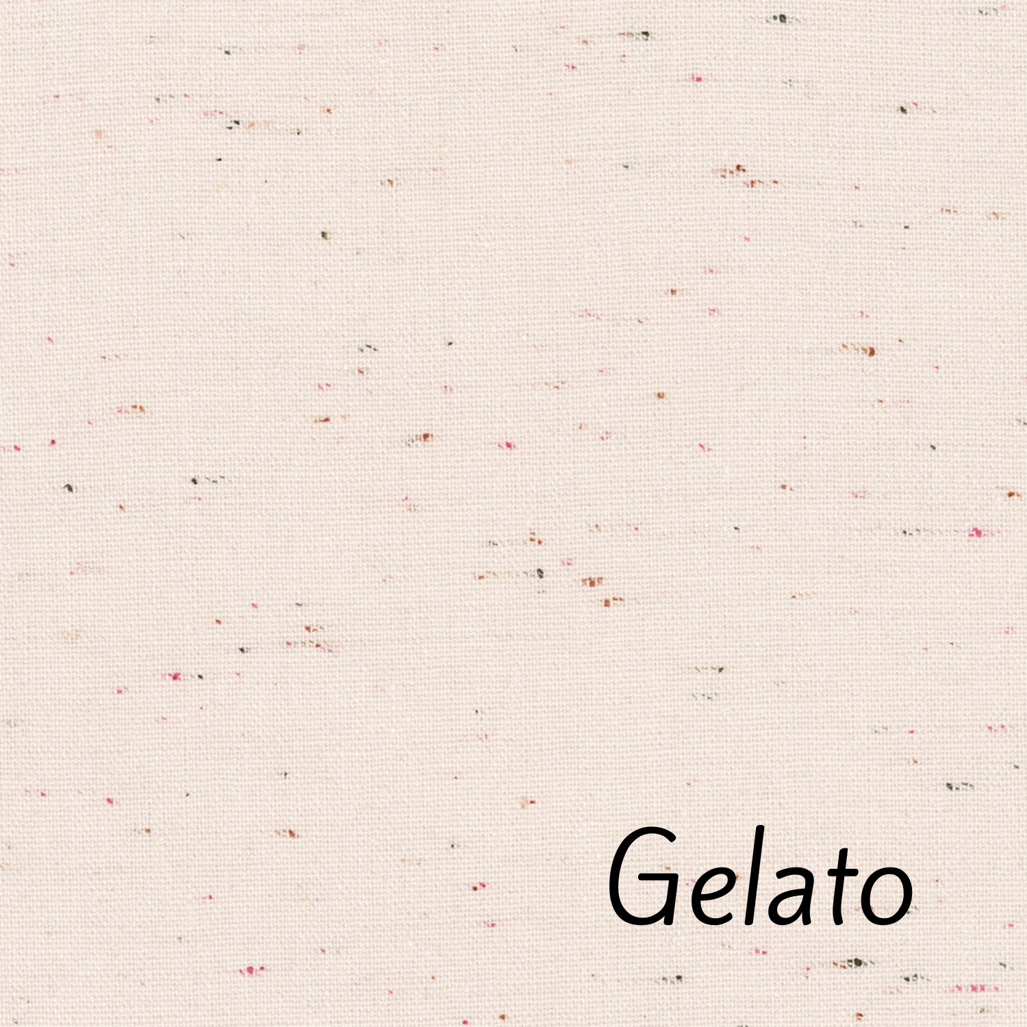 Robert Kaufman Essex Speckle in Gelato.  Creamy pink with speckles of rose, brown and tan.