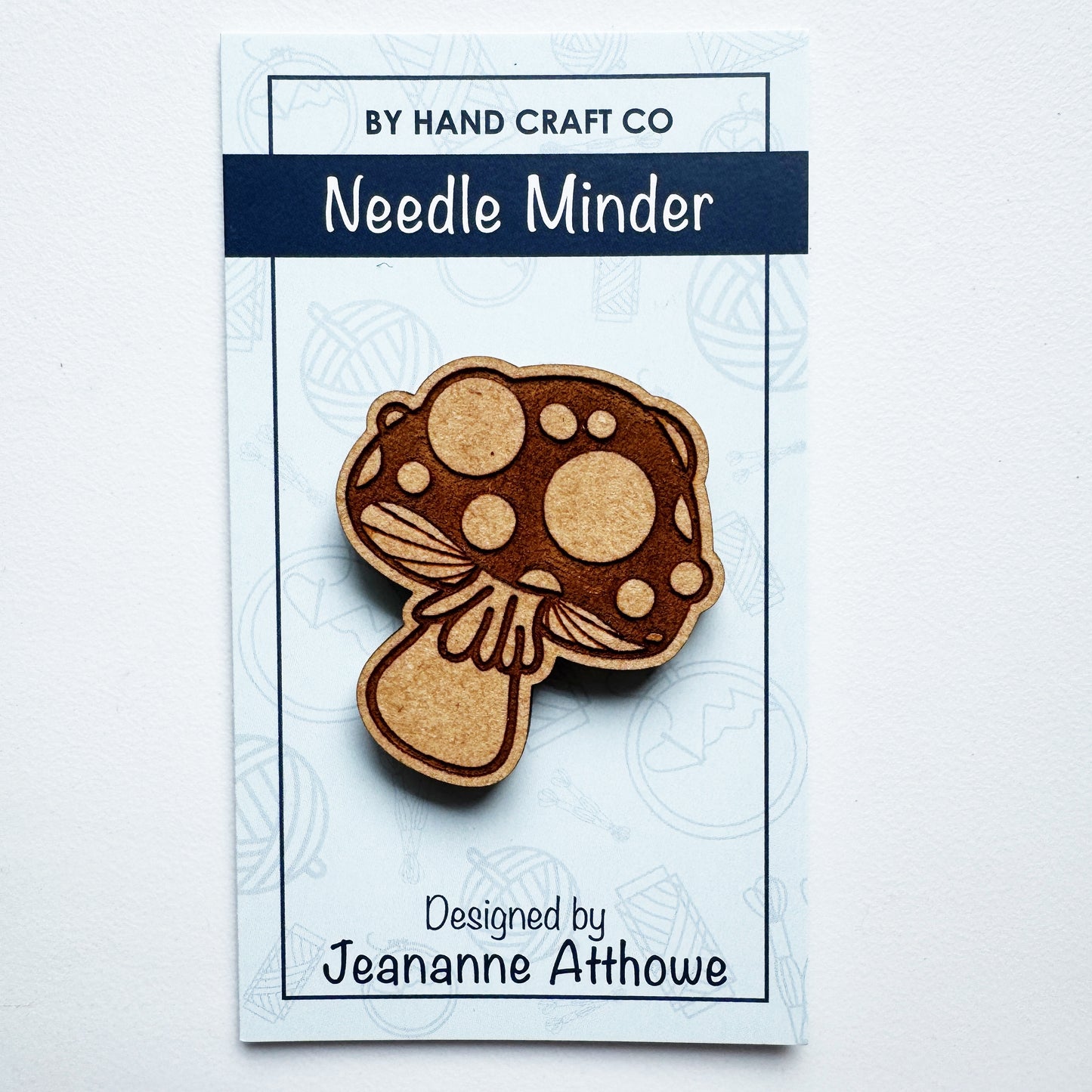 Mushroom - Wooden Magnetic Needle Minder