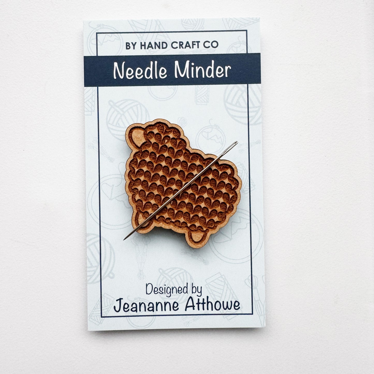 Sheep - Wooden Magnetic Needle Minder
