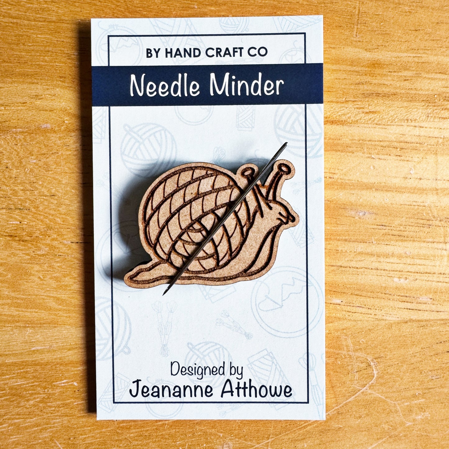 Snail - Wooden Magnetic Needle Minder