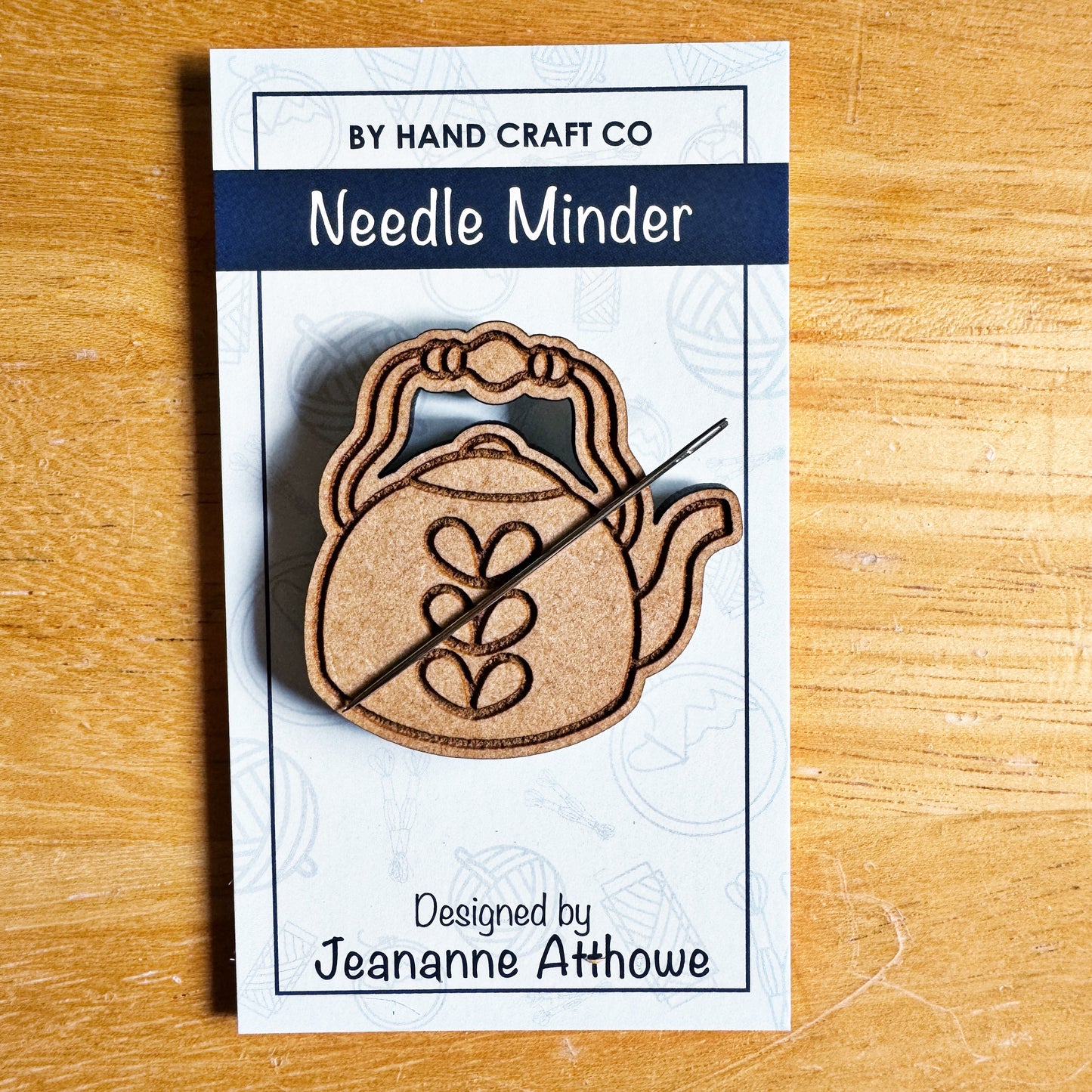 Teapot - Wooden Magnetic Needle Minder