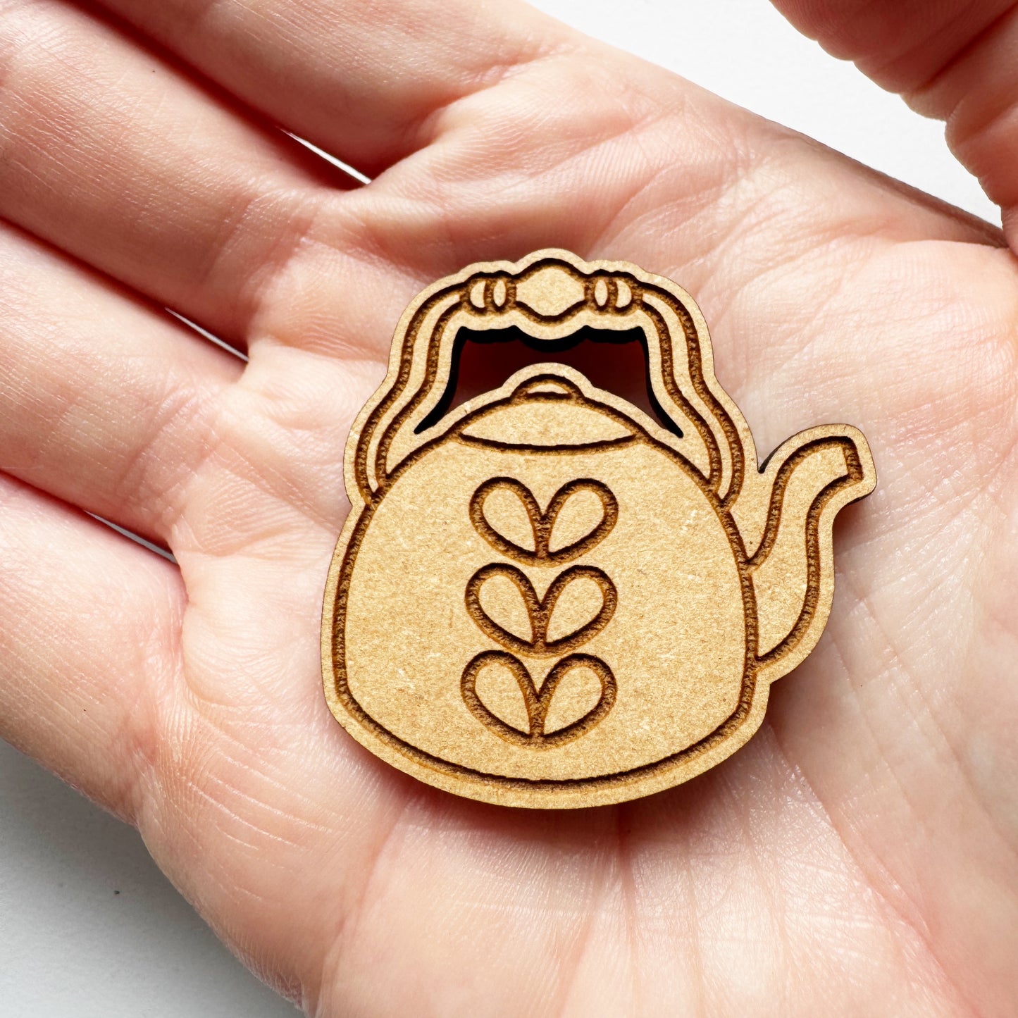 Teapot - Wooden Magnetic Needle Minder