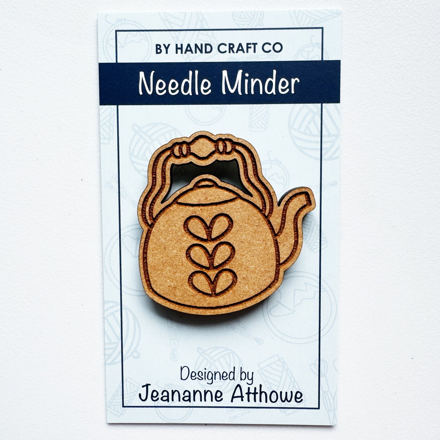 Teapot - Wooden Magnetic Needle Minder