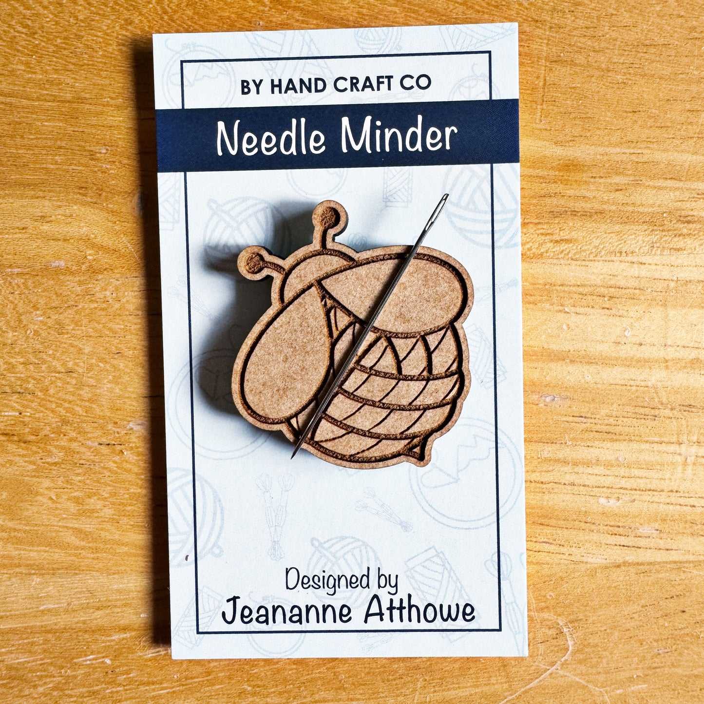 Bee - Wooden Magnetic Needle Minder