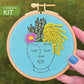 Embroidery Kit, Zen Zoe DIY Hoop Art, Complete Kit