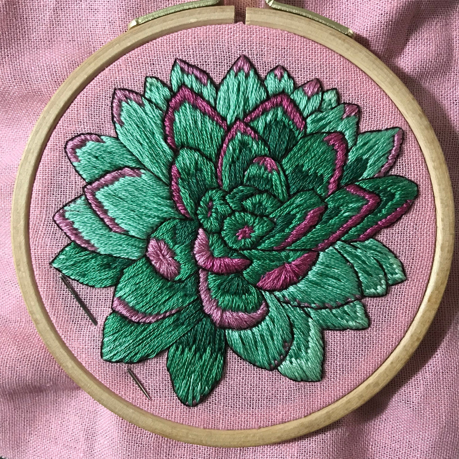Sweet Succulents PDF intermediate level design.  Includes color work.  Overlay detail and outline.