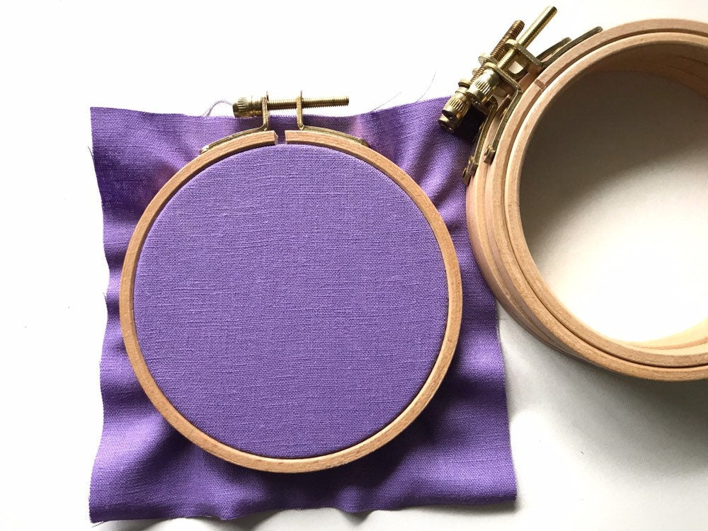 4" Round Beech Wood Embroidery Hoop