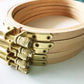Large Oval Beech Wood Embroidery Hoop: Portrait Orientation