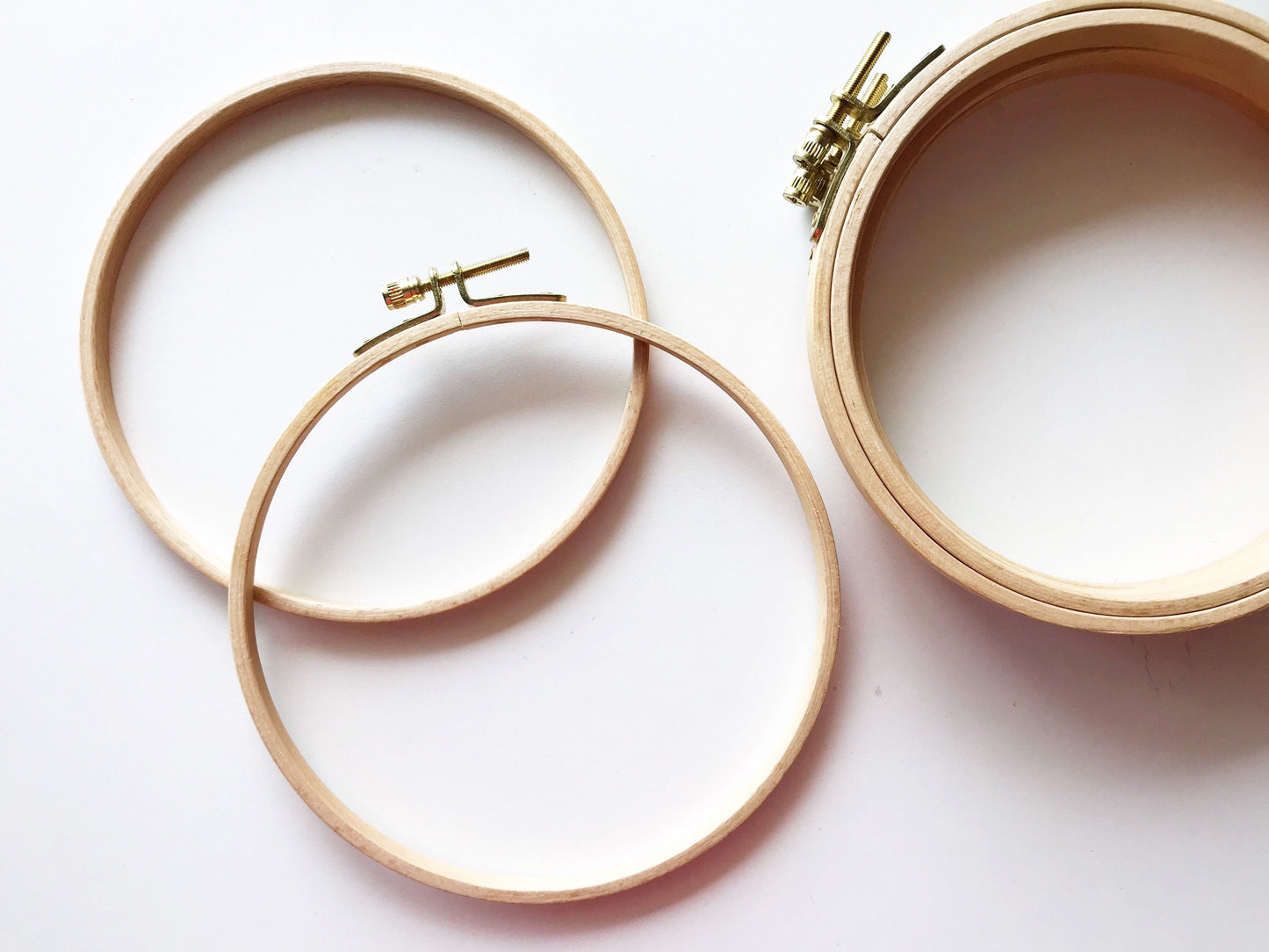 6” Round Beech Wood Embroidery Hoop