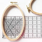 Large Oval Beech Wood Embroidery Hoop: Portrait Orientation