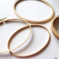 Large Oval Beech Wood Embroidery Hoop: Landscape Orientation