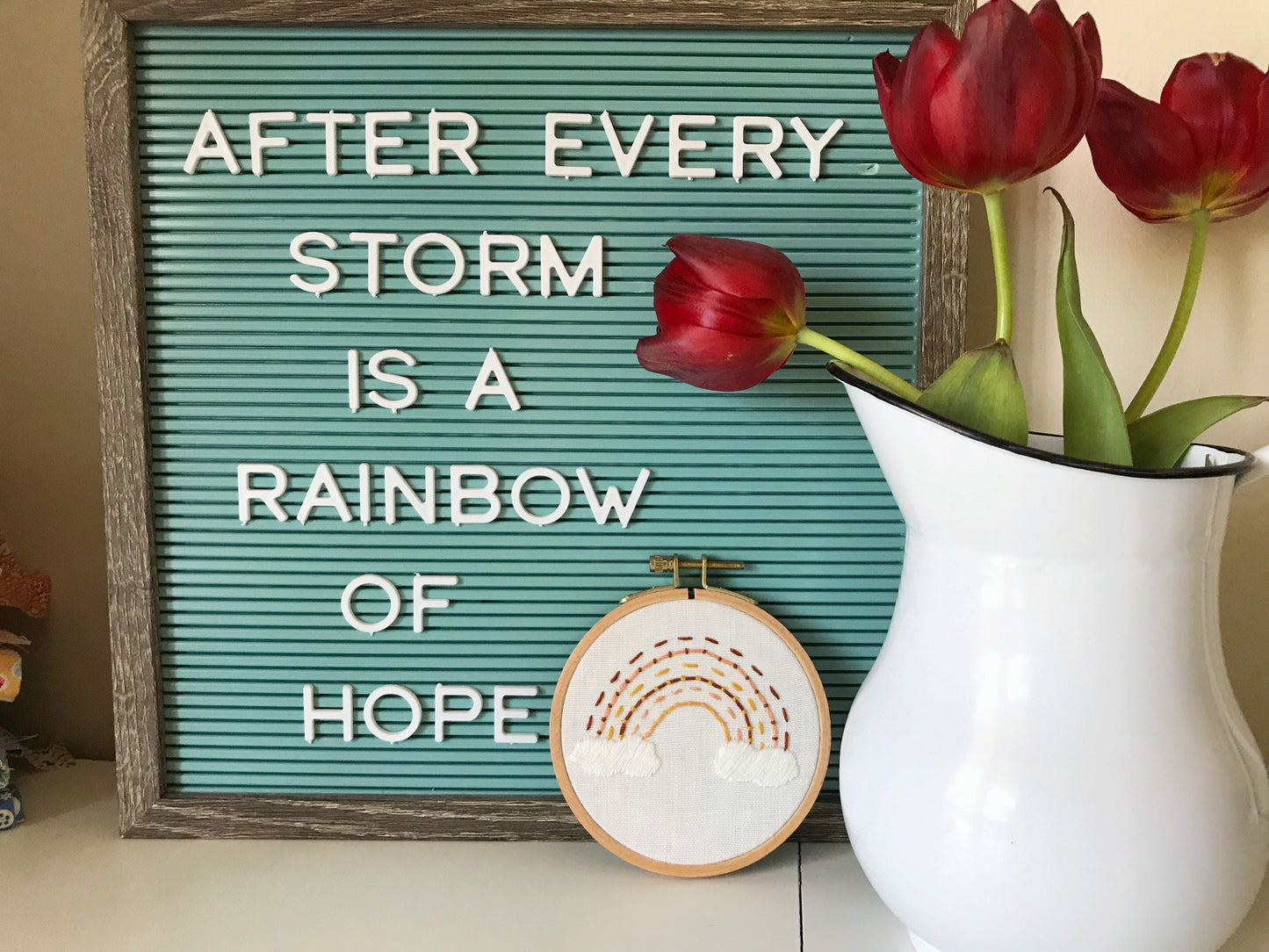 Earth Rainbow: Beginner PDF Embroidery Pattern