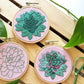 Sweet Succulents: Choose Your Skill Level Embroidery Kit