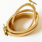 Small Oval Beech Wood Embroidery Hoop: Portrait Orientation