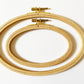 Large Oval Beech Wood Embroidery Hoop: Landscape Orientation